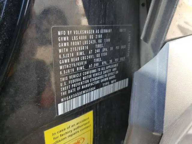 2014 VOLKSWAGEN TIGUAN S