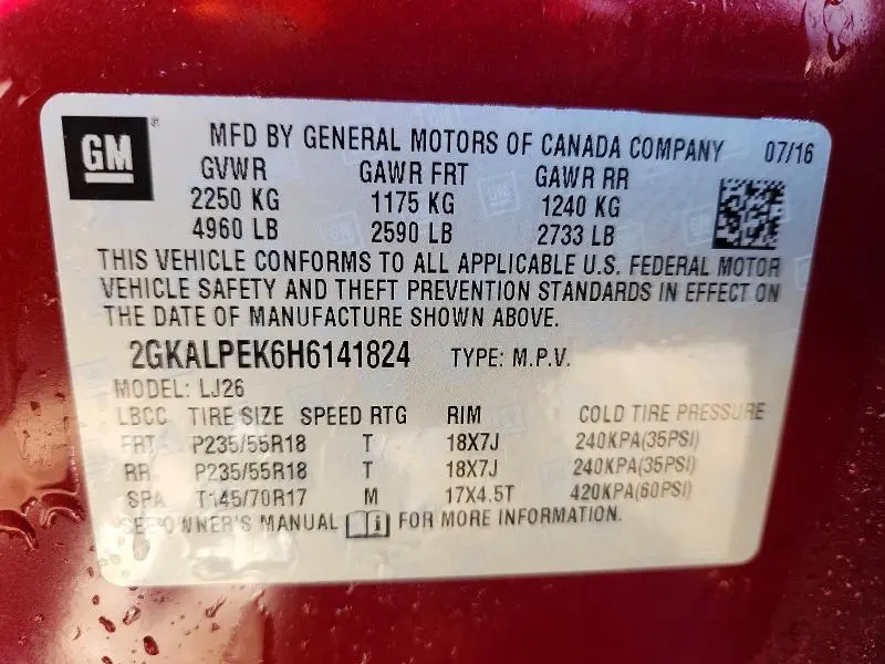 2017 GMC TERRAIN SLT  