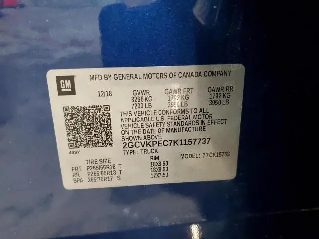 2019 CHEVROLET SILVERADO LD K1500 LT  