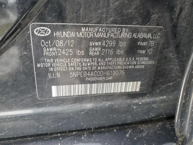 2013 HYUNDAI SONATA GLS  