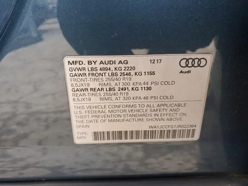 2018 AUDI Q3 PREMIUM PLUS  