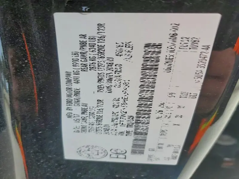 2017 FORD F250 SUPER DUTY  