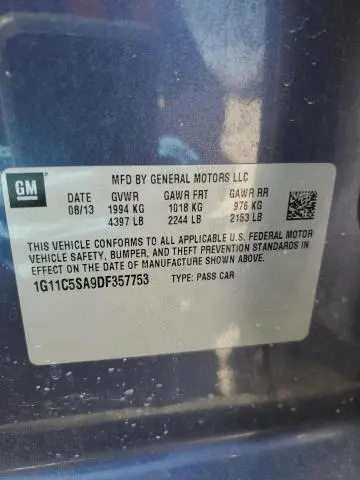 2013 CHEVROLET MALIBU 1LT  