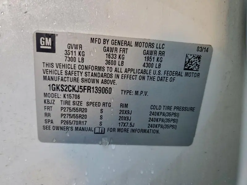 2015 GMC YUKON DENALI  