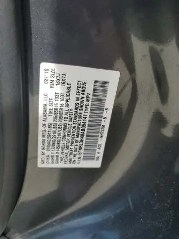 2010 HONDA ODYSSEY EX  