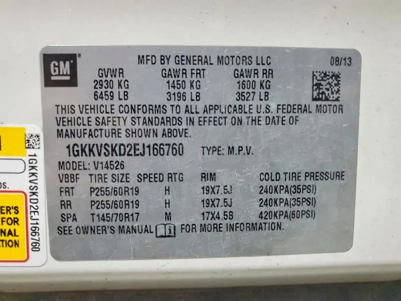 2014 GMC ACADIA SLT-2  