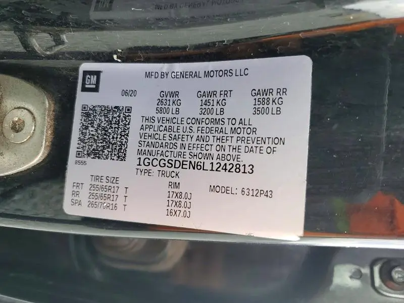 2020 CHEVROLET COLORADO Z71  