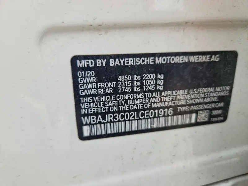 2020 BMW 530 I  