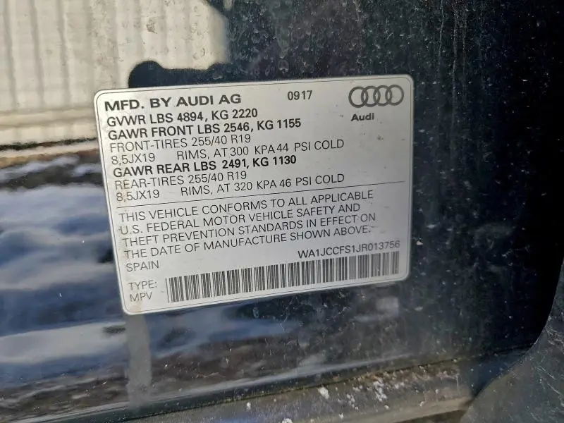 2018 AUDI Q3 PREMIUM PLUS  