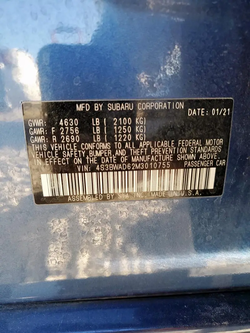 2021 SUBARU LEGACY PREMIUM  