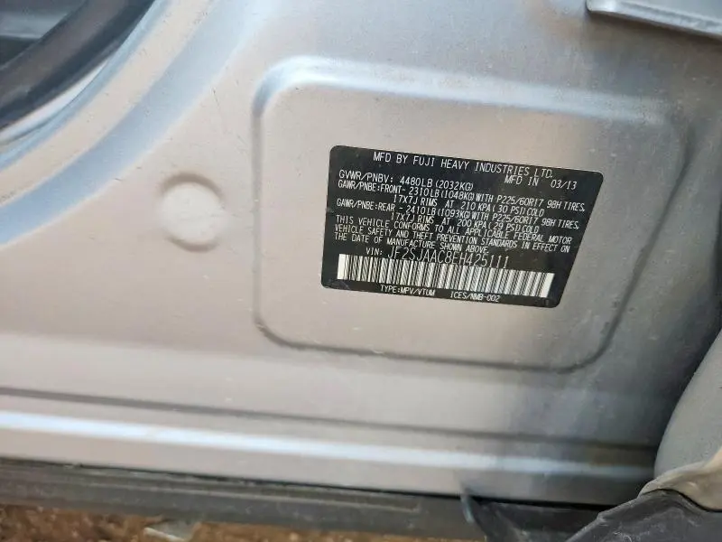 2014 SUBARU FORESTER 2.5I  