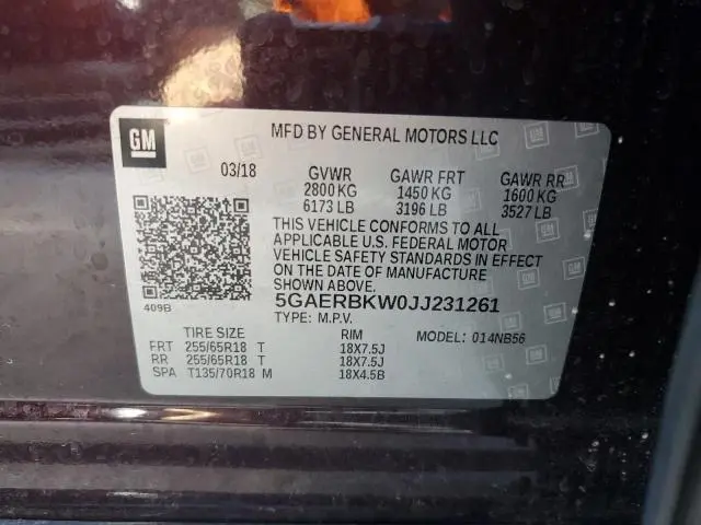 2018 BUICK ENCLAVE ESSENCE  