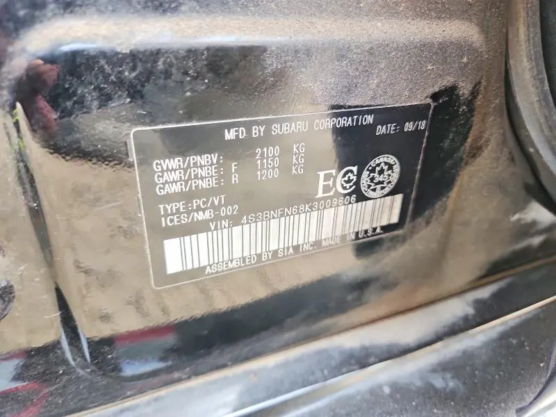 2019 SUBARU LEGACY 3.6R LIMITED  