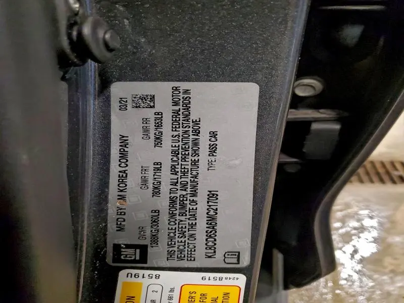 2021 CHEVROLET SPARK 1LT  