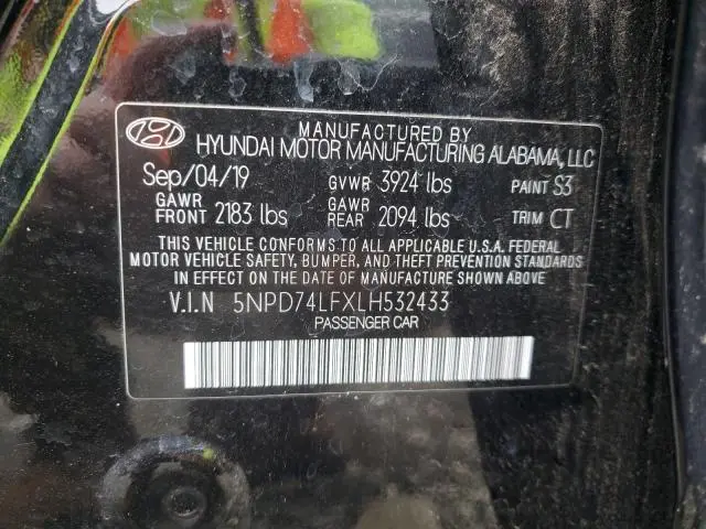 2020 HYUNDAI ELANTRA SE  