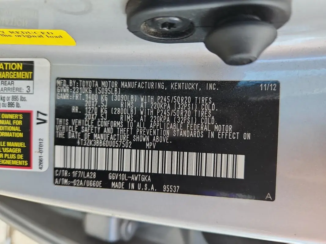 2013 TOYOTA VENZA LE  