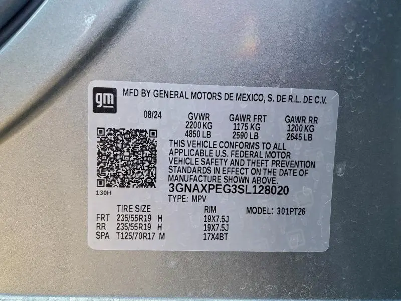 2025 CHEVROLET EQUINOX LT  