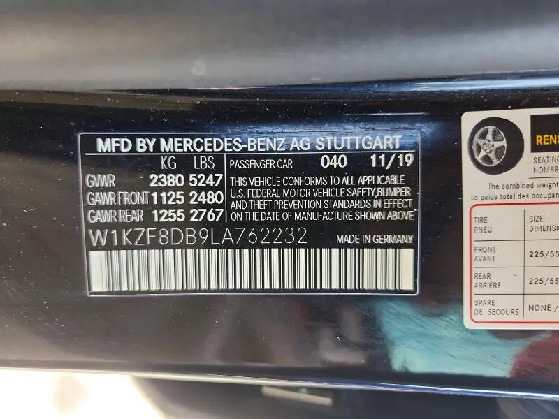 2020 MERCEDES-BENZ E 350  