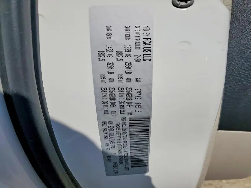 2020 CHRYSLER PACIFICA LIMITED  