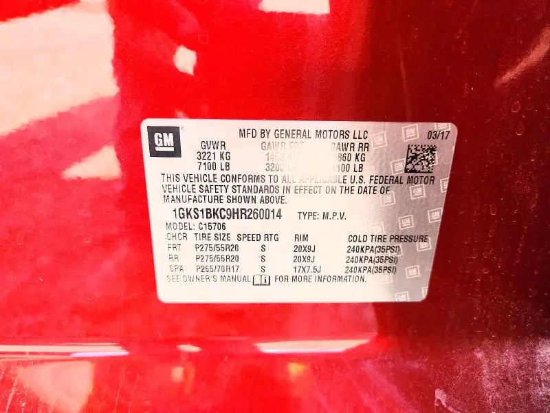 2017 GMC YUKON SLT  