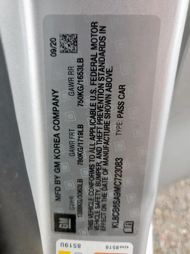 2021 CHEVROLET SPARK LS