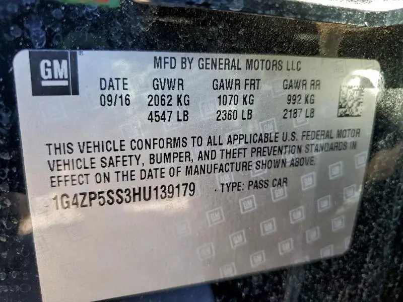 2017 BUICK LACROSSE ESSENCE  