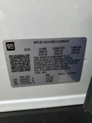 2025 CHEVROLET TRAX 1LT  