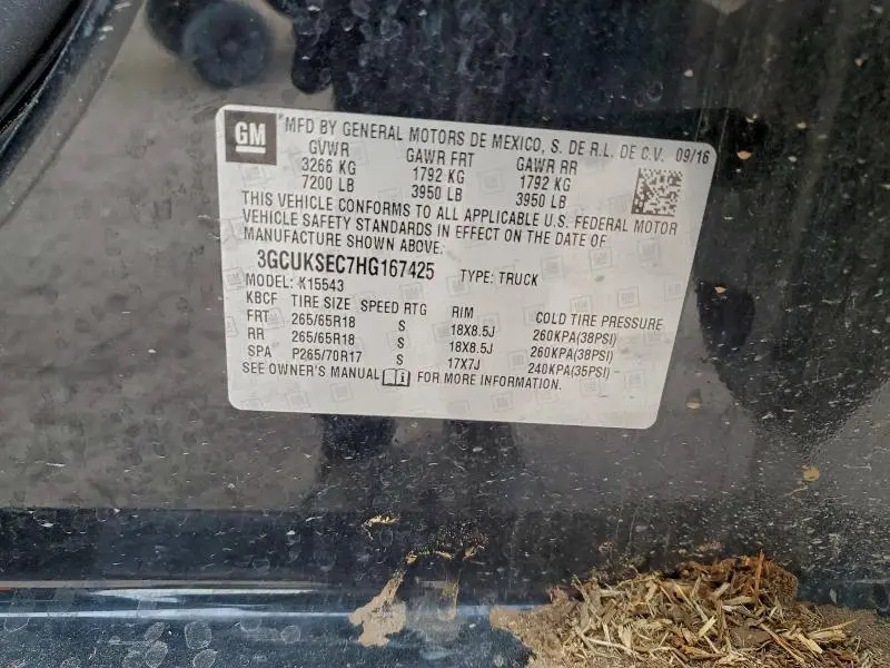 2017 CHEVROLET SILVERADO K1500 LTZ  