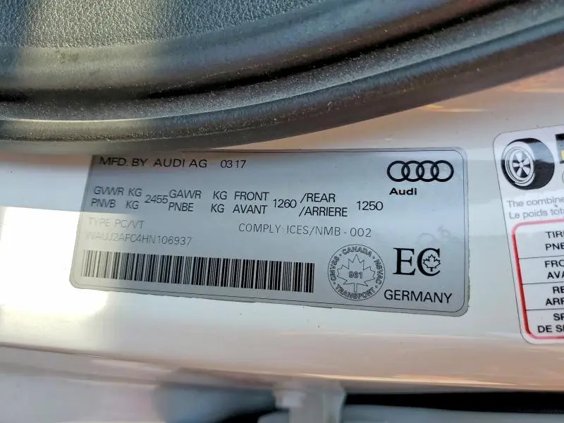 2017 AUDI A6 PROGRESSIV  