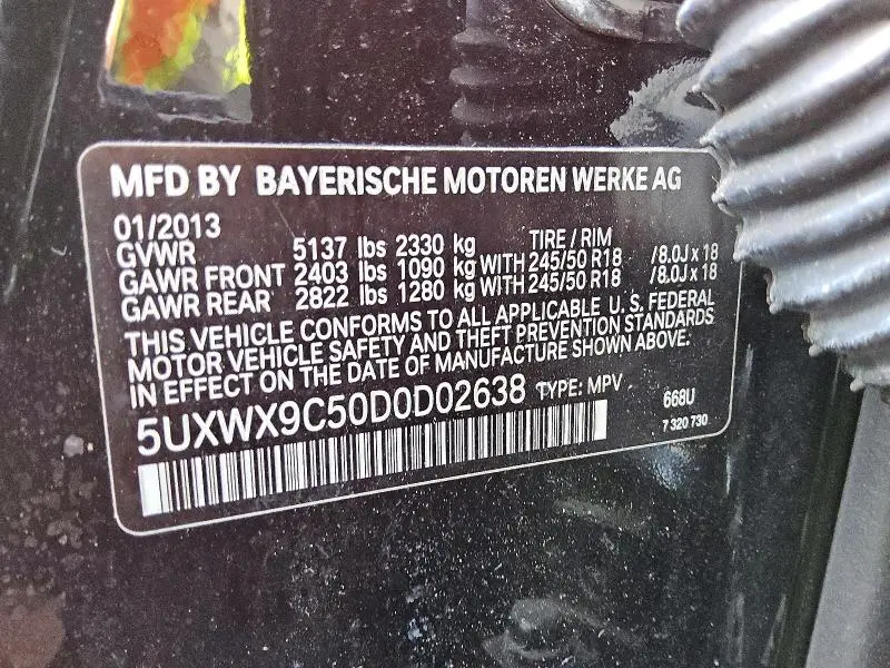 2013 BMW X3 XDRIVE28I  