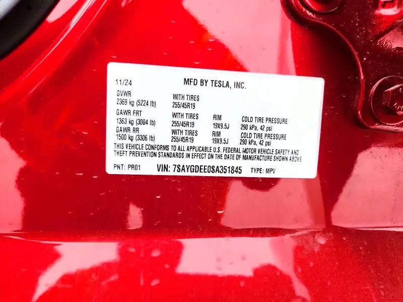 2025 TESLA MODEL Y   