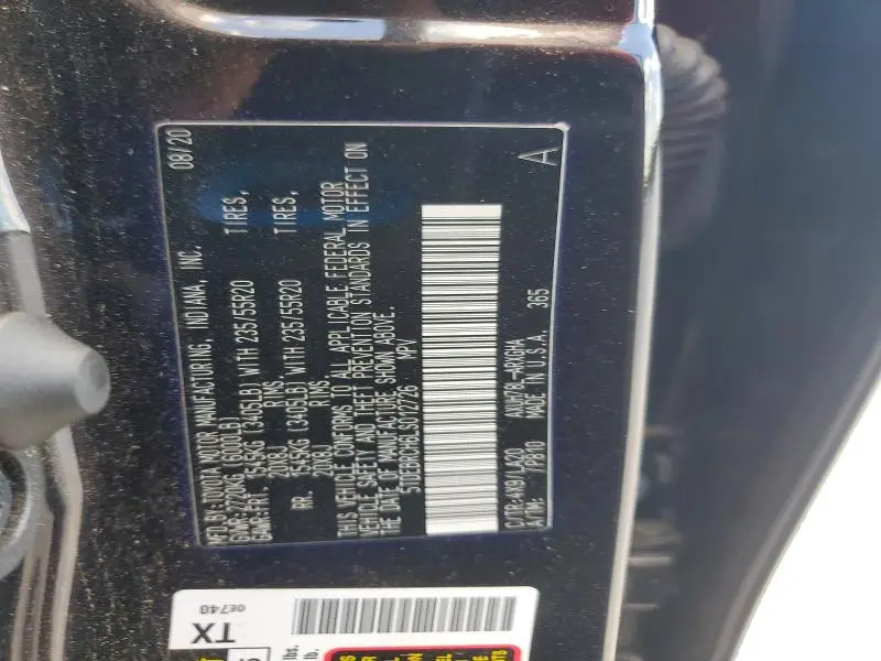 2020 TOYOTA HIGHLANDER HYBRID PLATINUM  