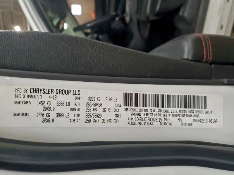 2013 DODGE DURANGO R/T  