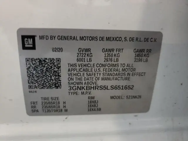 2020 CHEVROLET BLAZER 2LT  