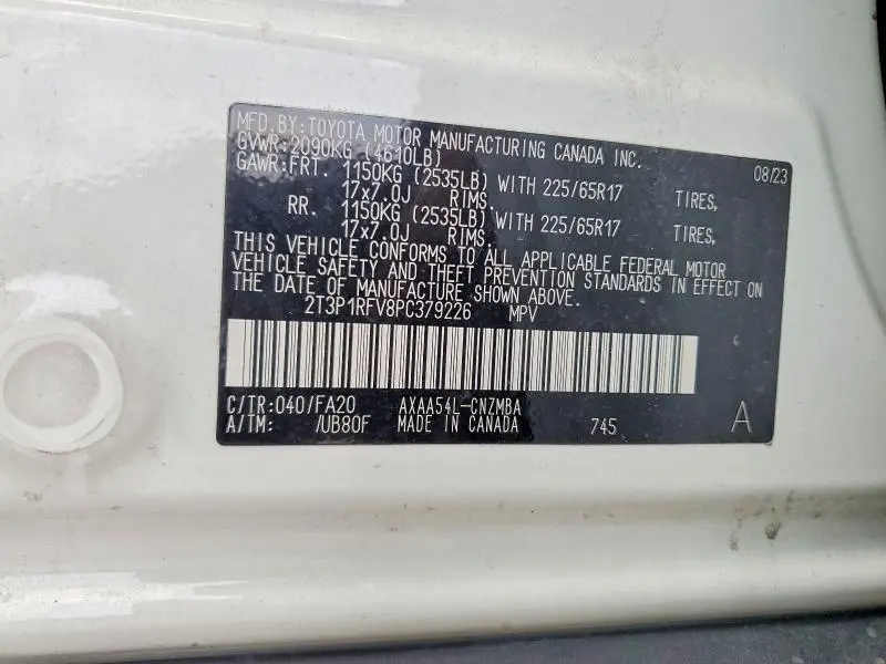 2023 TOYOTA RAV4 XLE  