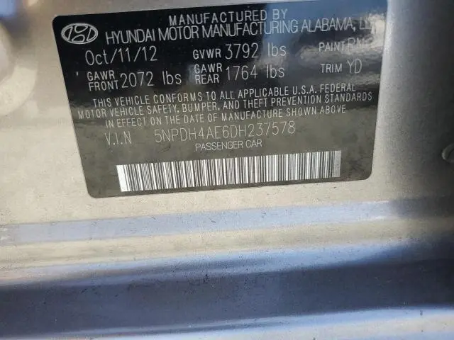 2013 HYUNDAI ELANTRA GLS  