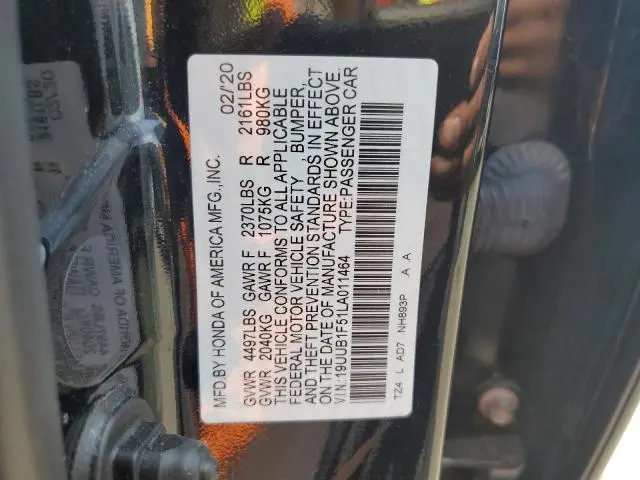 2020 ACURA TLX TECHNOLOGY  