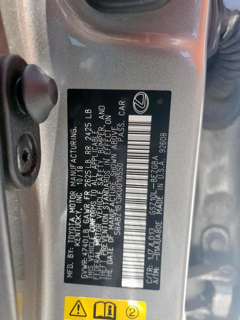 2019 LEXUS ES 350  