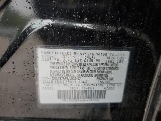 2018 NISSAN SENTRA S  
