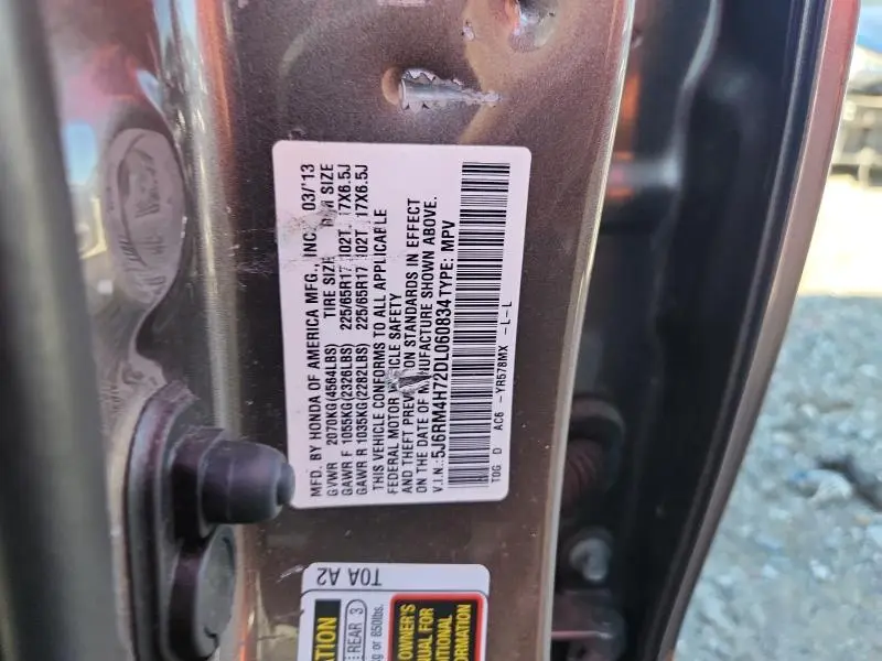 2013 HONDA CR-V EXL  