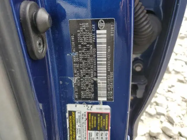 2010 TOYOTA CAMRY BASE  