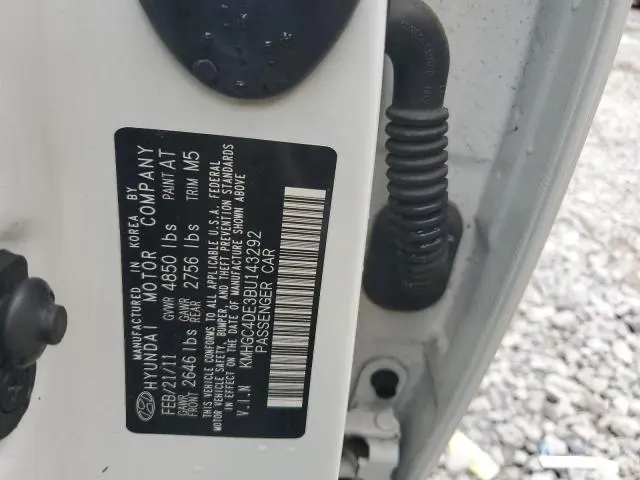 2011 HYUNDAI GENESIS 3.8L  