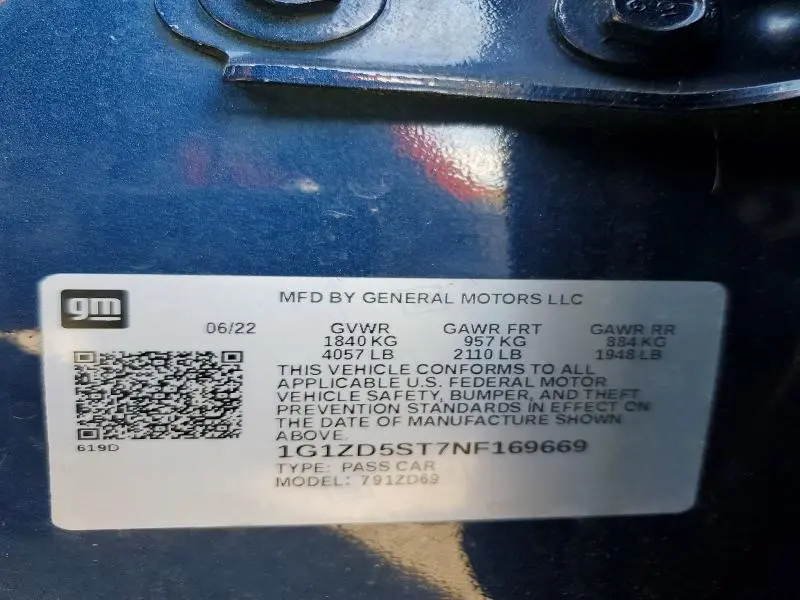 2022 CHEVROLET MALIBU LT  