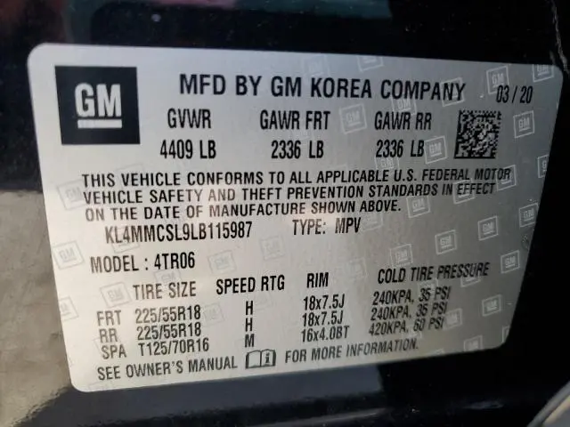 2020 BUICK ENCORE GX PREFERRED  