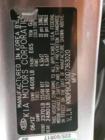 2013 KIA SPORTAGE LX  