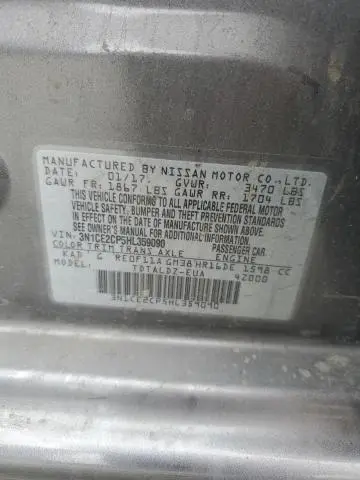 2017 NISSAN VERSA NOTE S  