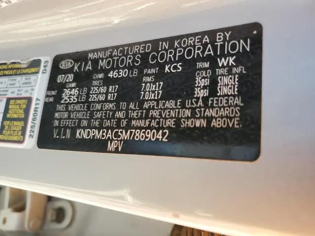 2021 KIA SPORTAGE LX  