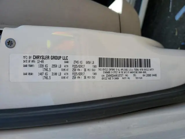 2010 DODGE GRAND CARAVAN SXT  