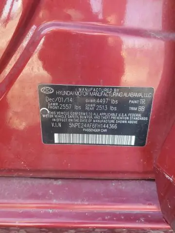2015 HYUNDAI SONATA SE  