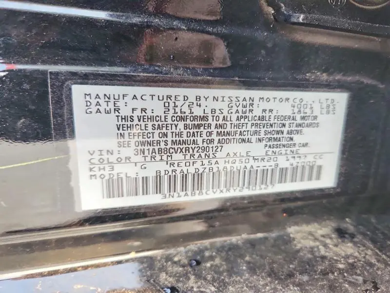 2024 NISSAN SENTRA SV  